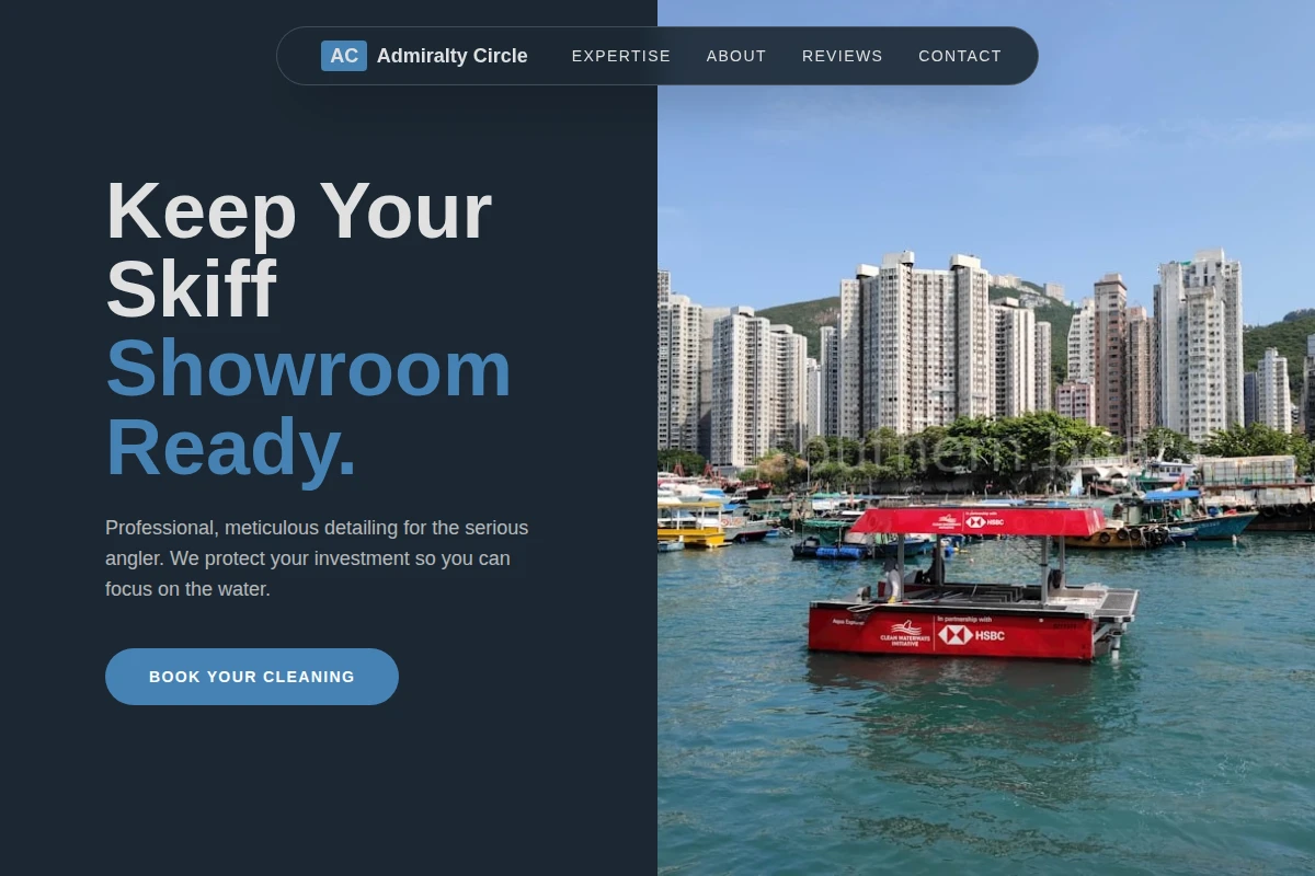 Skiff Boat Cleaning
