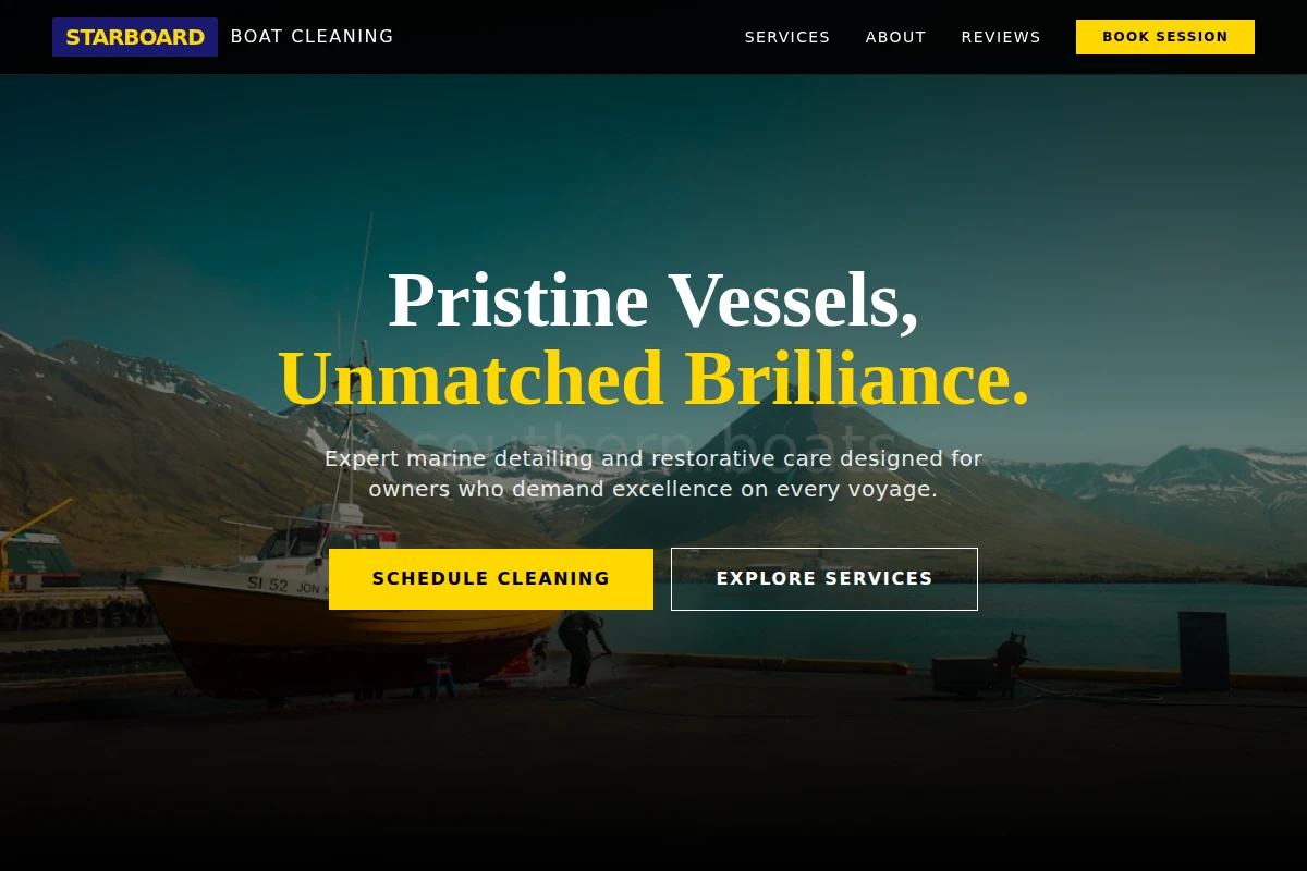 Starboard Boat Cleaning