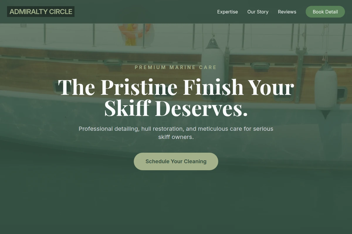 Skiff Boat Cleaning