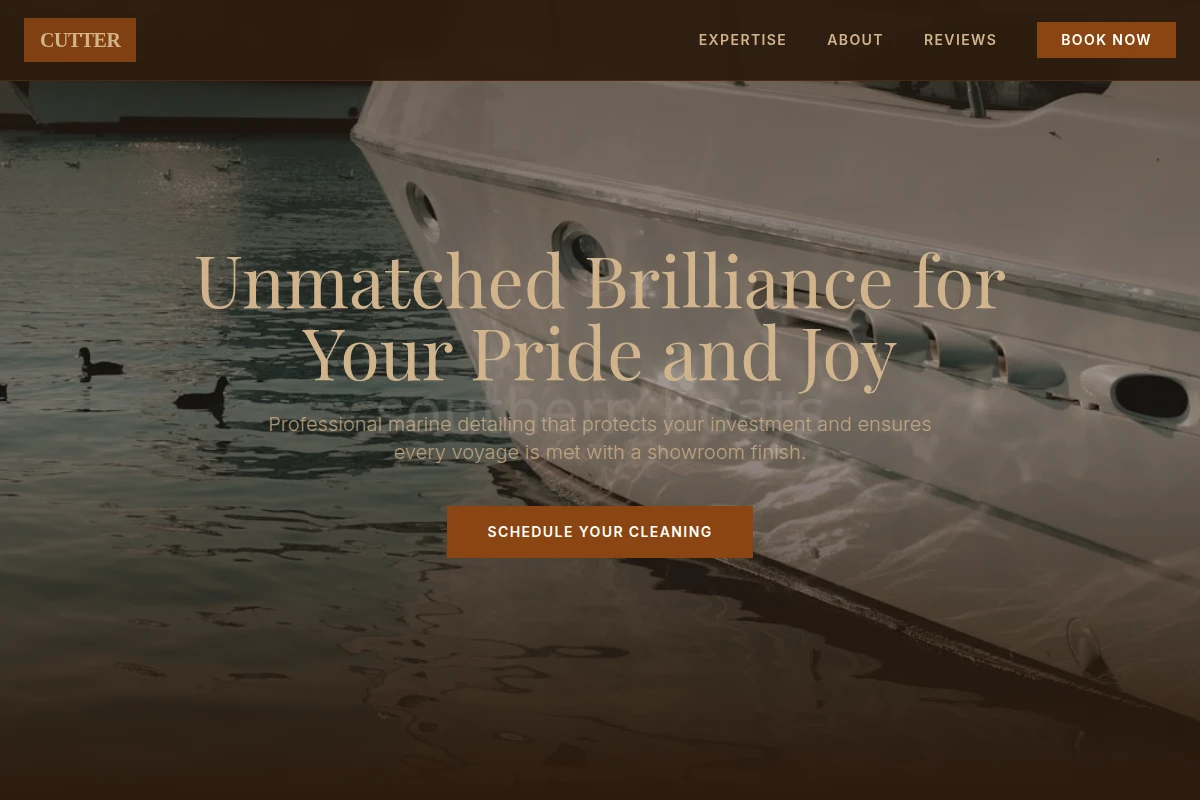 Cutter Boat Cleaning