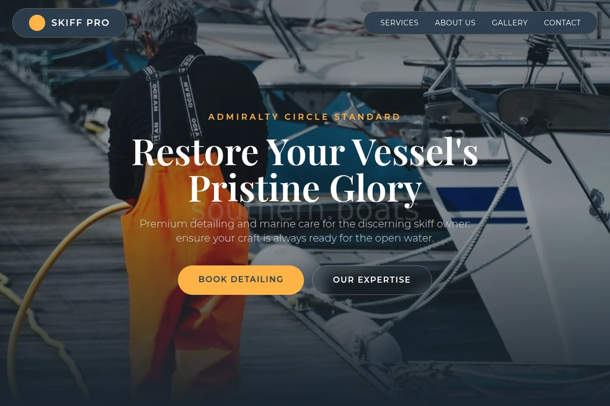 Skiff Boat Cleaning