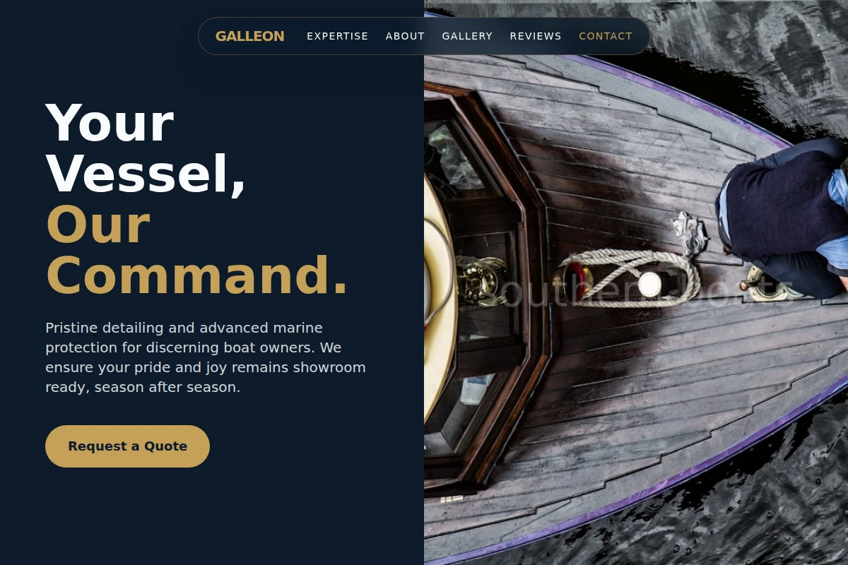 Galleon Boat Cleaning