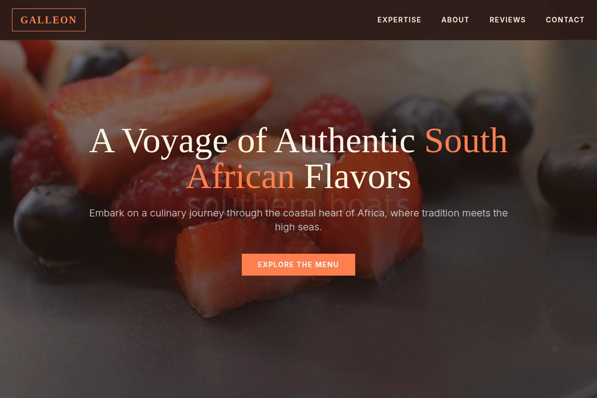 Galleon South African Food