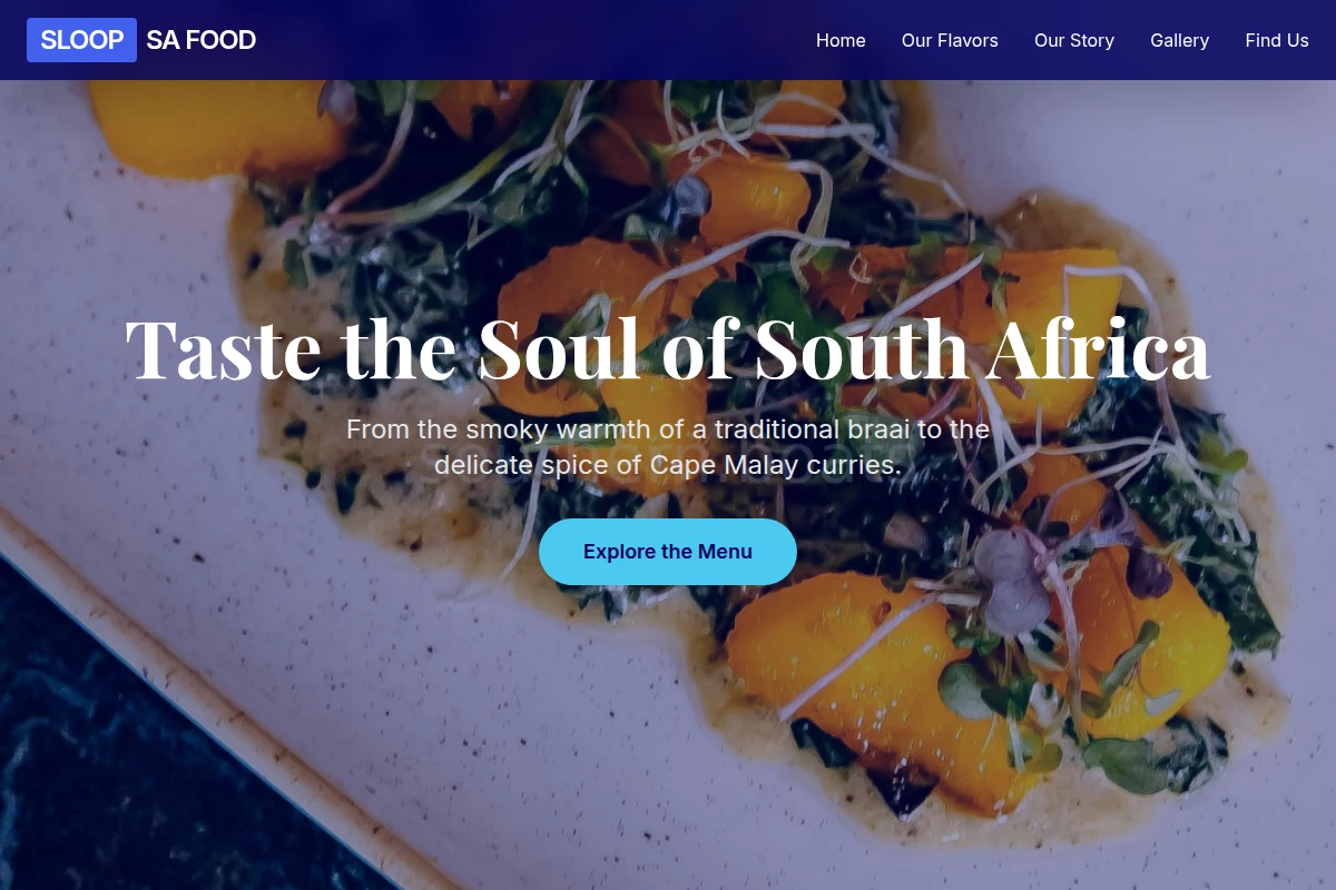 Sloop South African Food